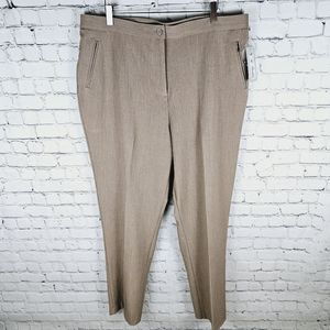 TANJAY | stretch waist taupe neutral trouser business pants